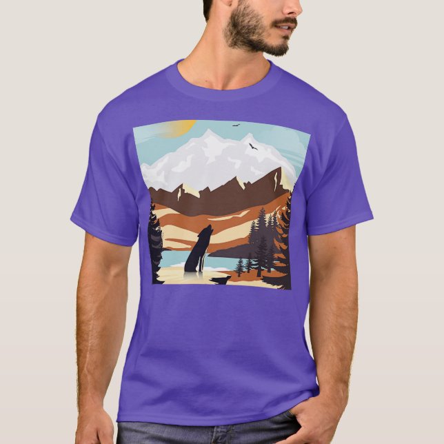 Varg Nationalpark T Shirt (Framsida)