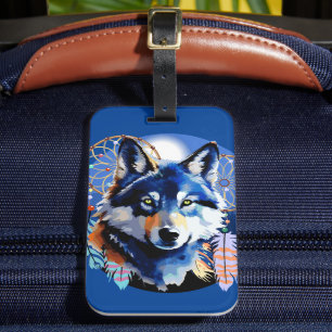 Varg Native Animal Spirit Bagagebricka