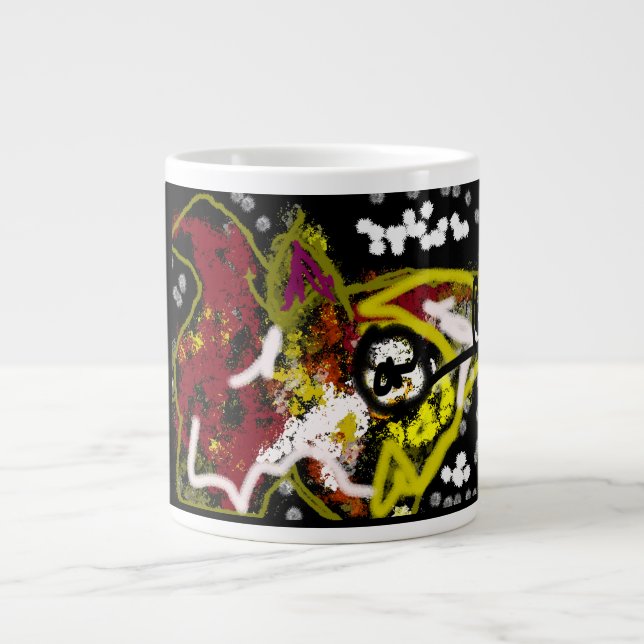 Varg natt jumbo mugg (Framsidan)