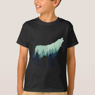 Varg Natur utomhusskogskampanj, hiking Gift T Shirt