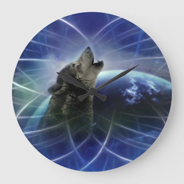 Varg och drömmare stor klocka (Framsida)