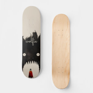 Varg och Huvan Little Red Riding Mini Skateboard Bräda 18,5 Cm