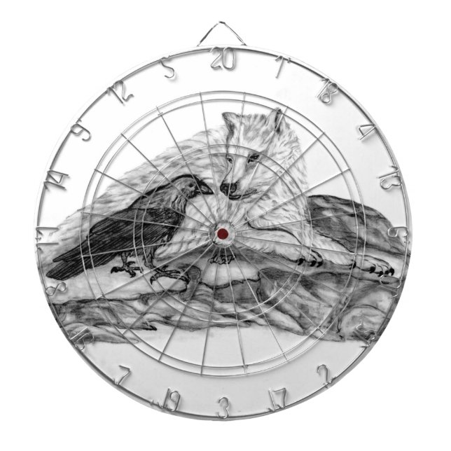 Varg- och korksvarvmönster piltavla (Framsidan)
