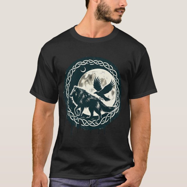 Varg och korv Celtic T-Shirt (Framsida)