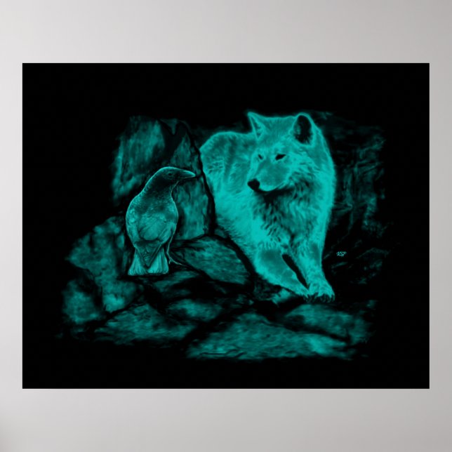 Varg och korv i natten poster (Framsidan)