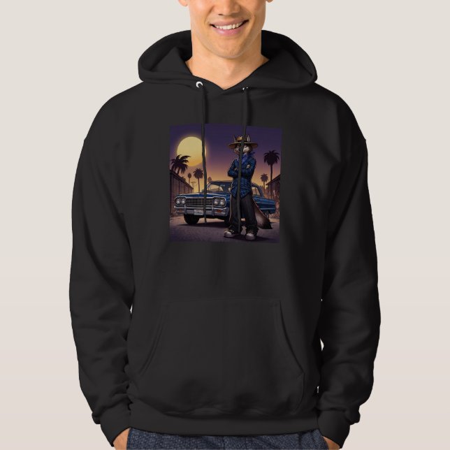 Varg och Lowrider Hoodie (Framsida)
