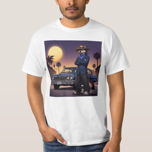 Varg och Lowrider T Shirt (Framsida)