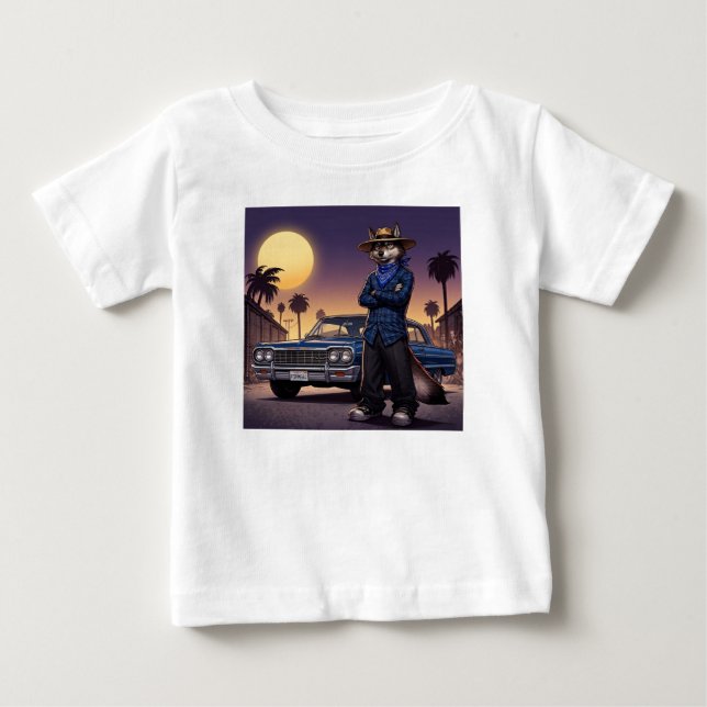 Varg Och Lowrider T Shirt (Framsida)