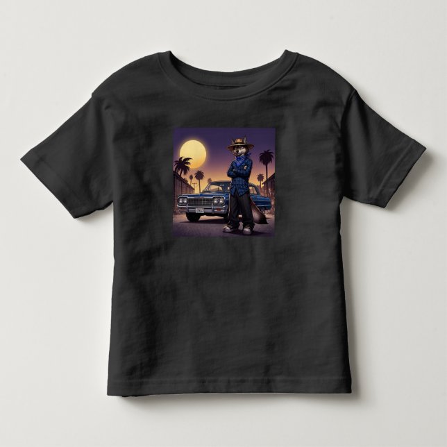 Varg Och Lowrider T Shirt (Framsida)