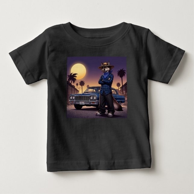 Varg och Lowrider T Shirt (Framsida)