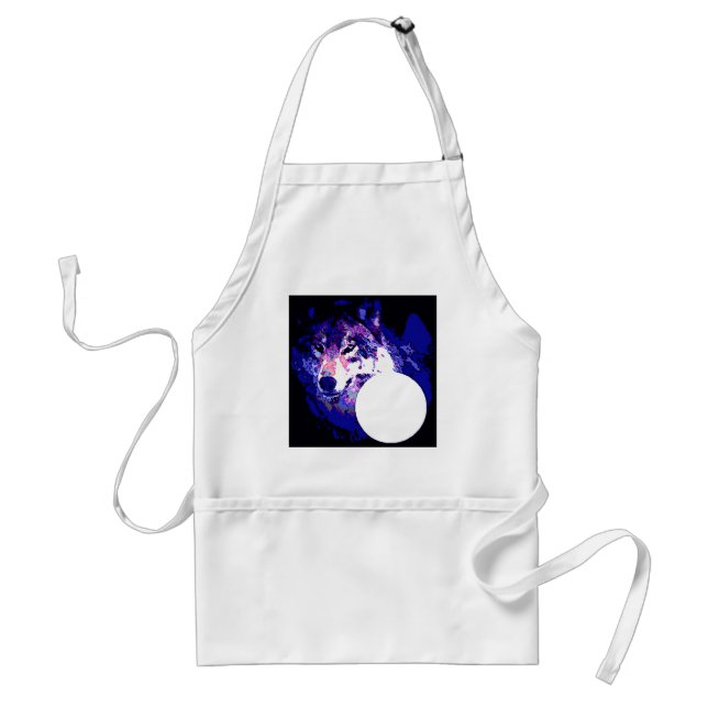 Varg och Måne Förkläde (Framsidan)