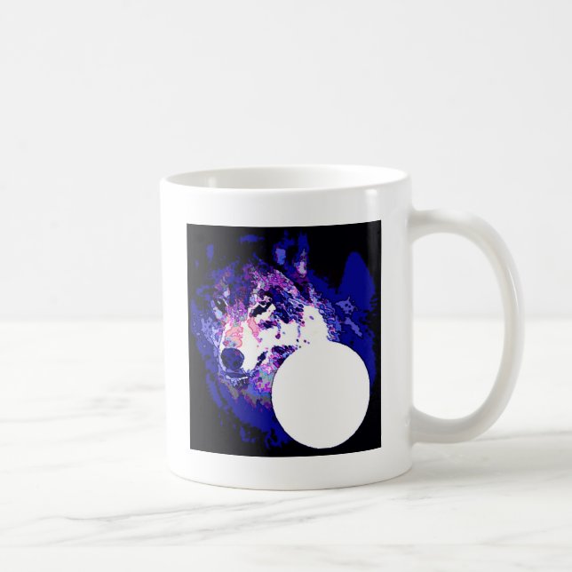 Varg och Måne Kaffemugg (Höger)