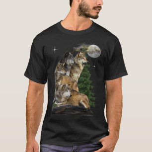 varg och måne t shirt