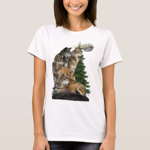 Varg och Måne T Shirt