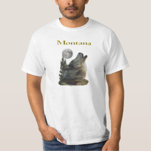 varg och måne t-shirt