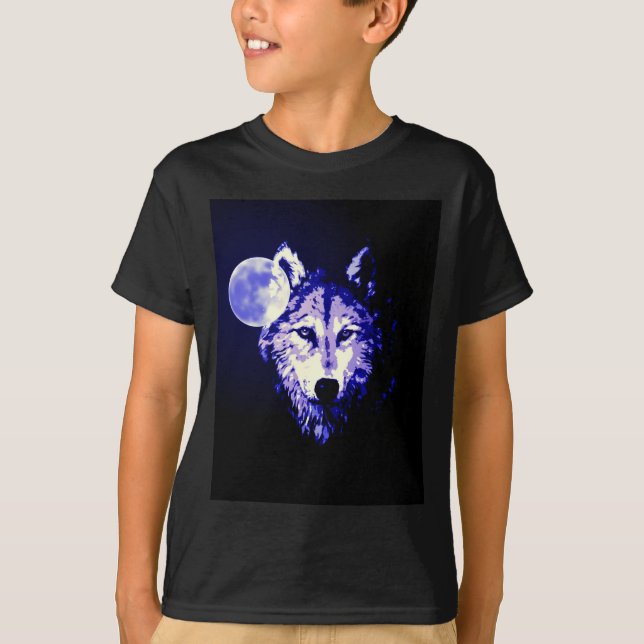 Varg och Måne T-shirt (Framsida)