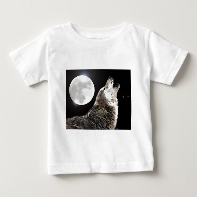 Varg och Måne T-shirt (Framsida)