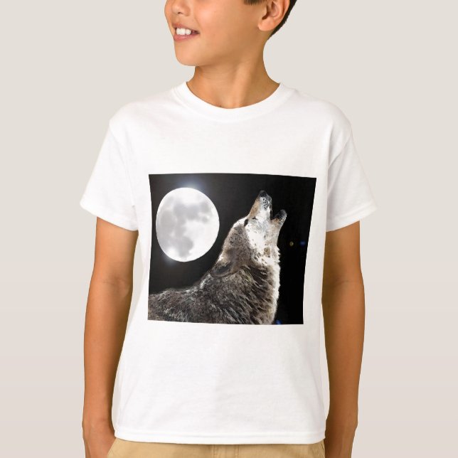 Varg och Måne Tee (Framsida)