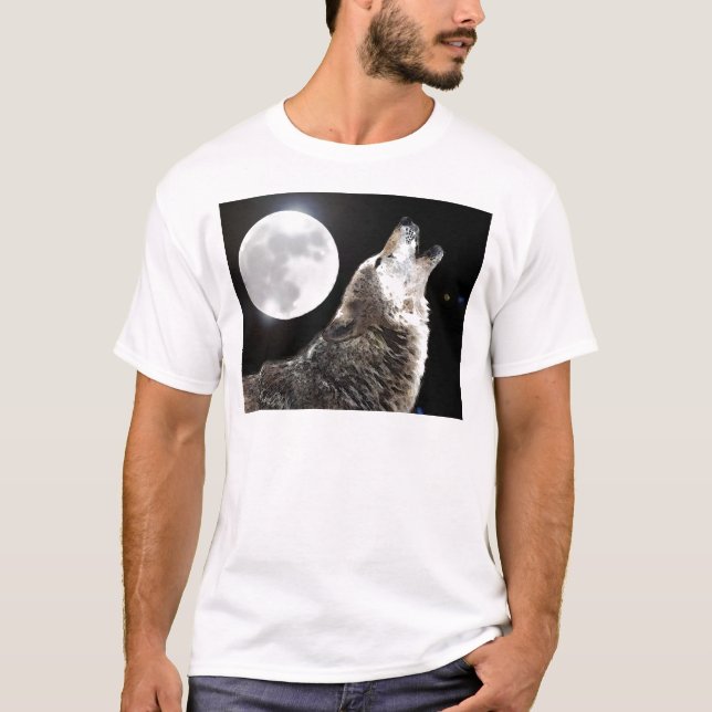 Varg och Måne Tee Shirt (Framsida)