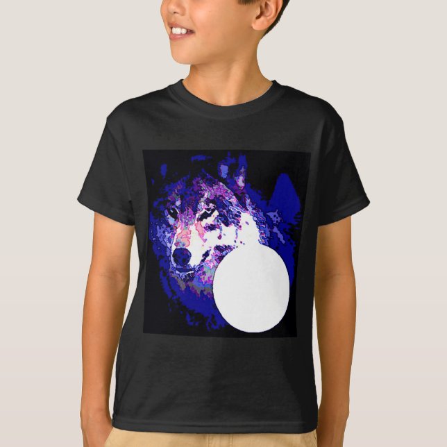 Varg och Måne Tee Shirt (Framsida)
