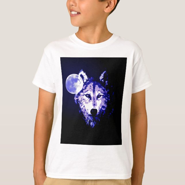 Varg och Måne Tee Shirt (Framsida)