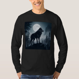 varg och månen t-shirt