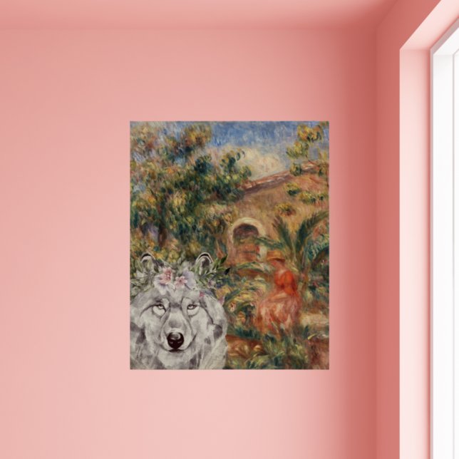 Varg och Renoir's Farmhouse Painting Poster (Skapare uppladdad)