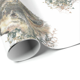 Varg och Unge för vattenfärgsfärg på Mor Presentpapper
