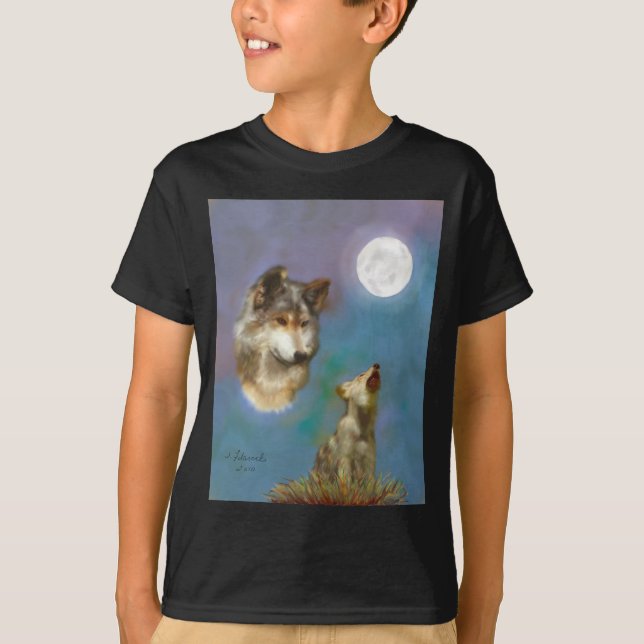 varg-och-unge t-shirt (Framsida)