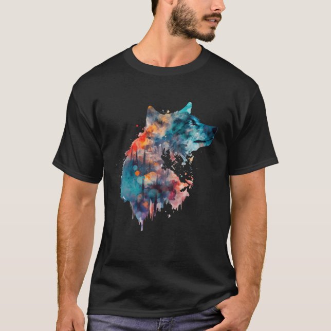 Varg Och Vargar Män Kvinnor Barn  58 T Shirt (Framsida)
