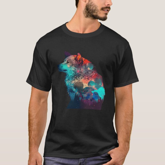 Varg och Vargar Manar Kvinnor barn 60 år T Shirt (Framsida)