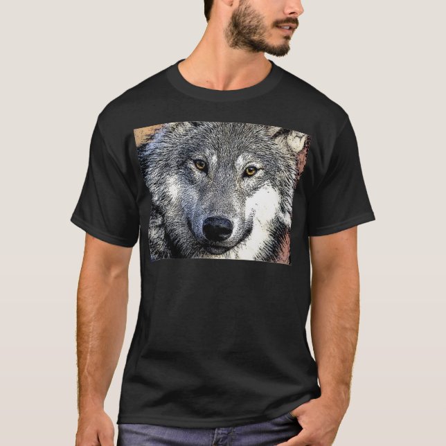 Varg Öga Artwork T Shirt (Framsida)