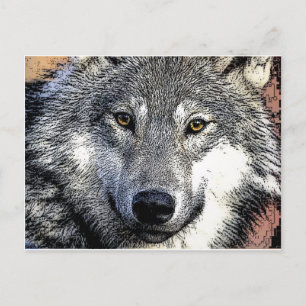 Varg Öga Artwork Vykort
