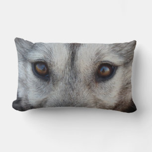 Varg Ögon Pillow Husky Varg Valp Pillows-gåvor Lumbarkudde