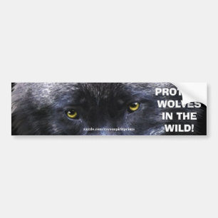 VARG ÖGON Wildlife Conservation Bumper-dekal Bildekal