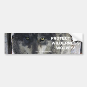 VARG ÖGON Wildlife Conservation Bumper-dekal Bildekal