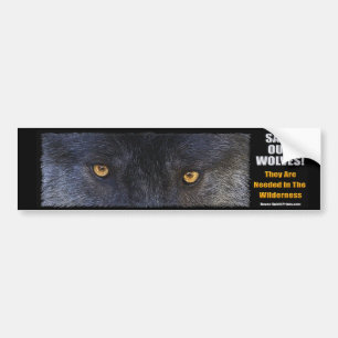 VARG ÖGON Wildlife Conservation Bumper-dekal Bildekal