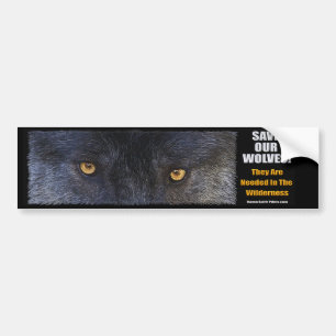 VARG ÖGON Wildlife Conservation Bumper-dekal Bildekal