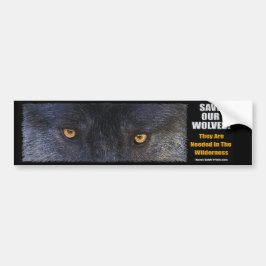 VARG ÖGON Wildlife Conservation Bumper-dekal Bildekal
