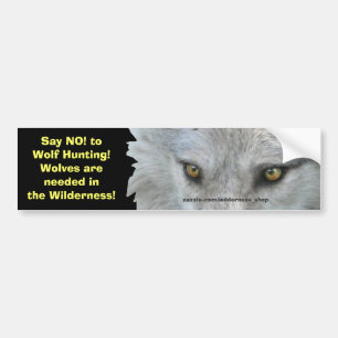 VARG ÖGON Wildlife Conservation Bumper Sticker Bildekal