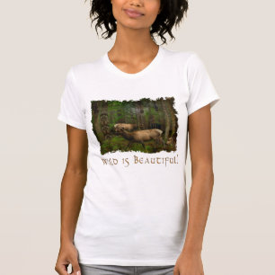 Varg, öron, Elk, svart björn, räcke- och leksakspo Tee