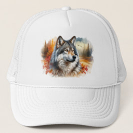 Varg på hösten Färg: Naturens skönhets- och frigör Keps