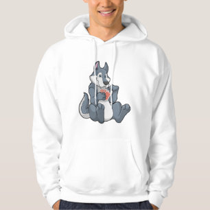 Varg på Poker med Poker-kort Hoodie