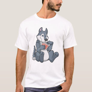 Varg på Poker med Poker-kort T Shirt