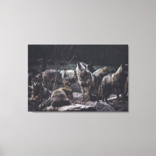 Varg Pack Canvastryck