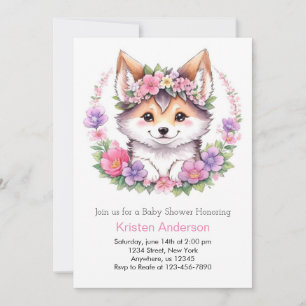 Varg Pack Firande: Baby Shower Inbjudningar