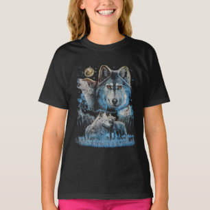 Varg Pack Kids T-Shirt - Glöd i mörkens utskrift