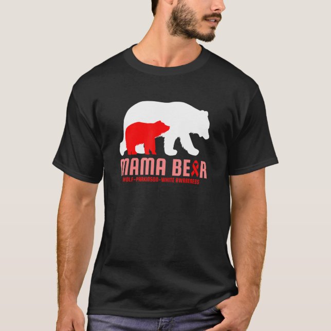 Varg Parkinson Vit medvetenhet WPW Syndrome Relate T Shirt (Framsida)