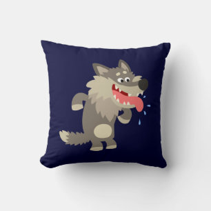 Varg Pillow för Cute Famous-Tecknad Kudde