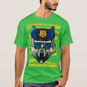 Varg Polischef Policeman Funny Police Animal T Shirt